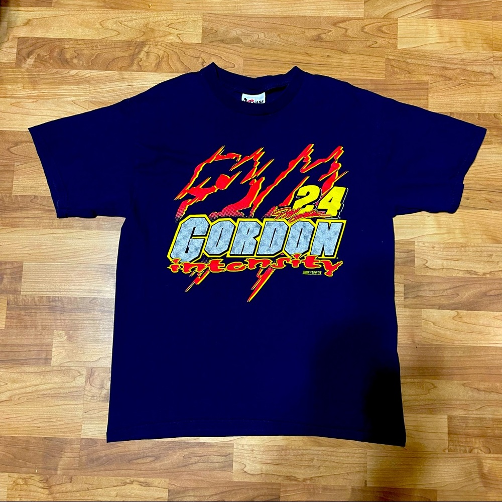 Vintage Jeff Gordon Shirt - 1999 Winston Cup NASCAR Schedule  - Size L